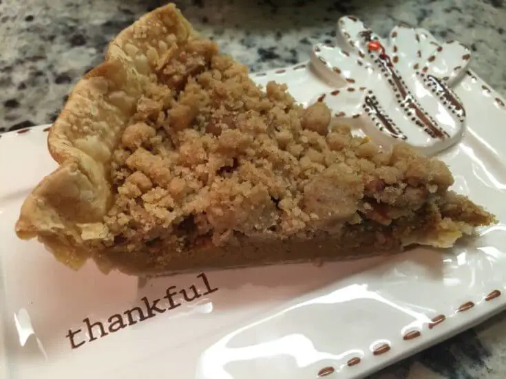 pecan crumble pumpkin pie