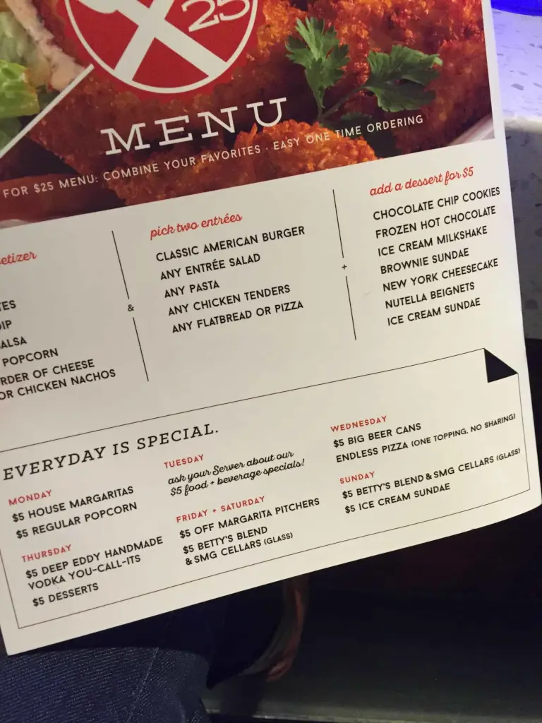 SMG new menu Studio Movie Grill has a new menu