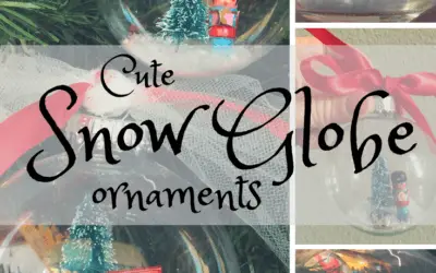 How to make snow globe ornaments