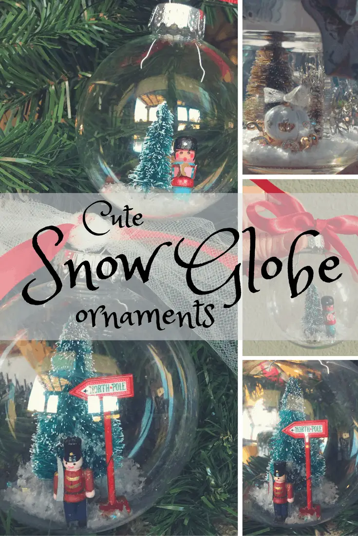 how too make snow globe ornaments