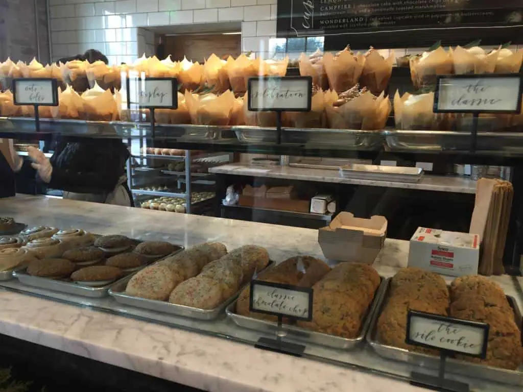 cupcakes and pastries at Silos Bakery