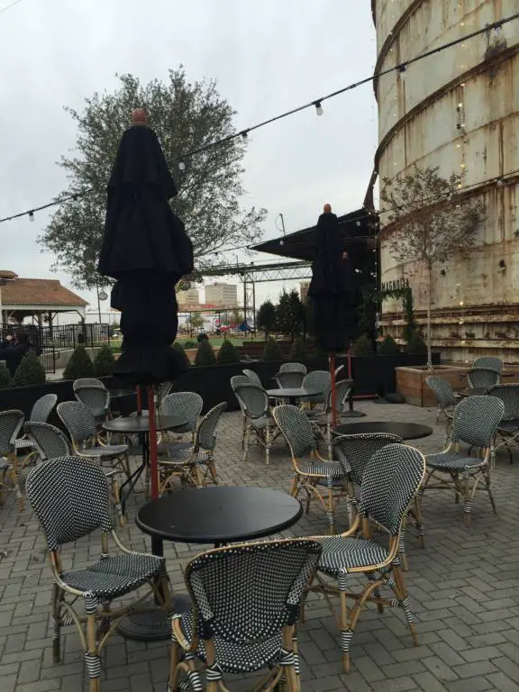 tables at silos baking co