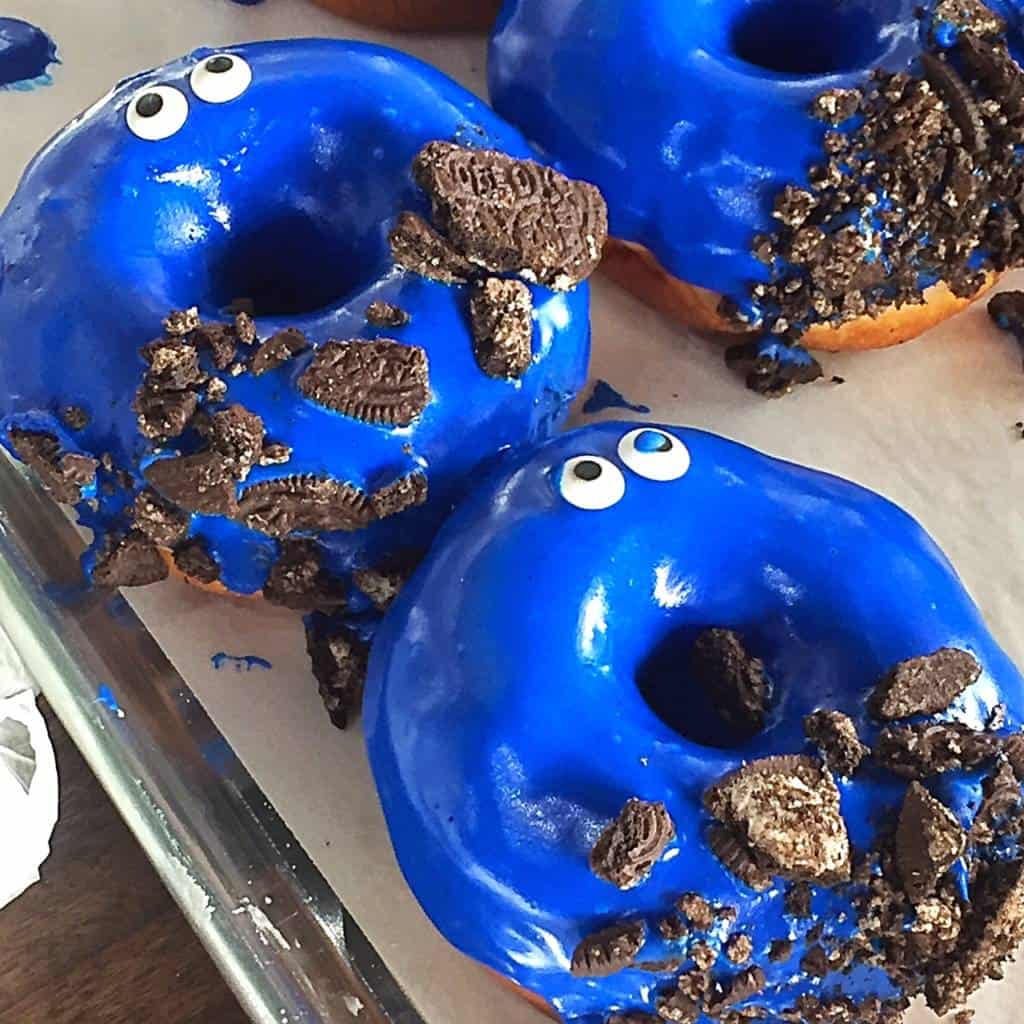 cookie monster donuts