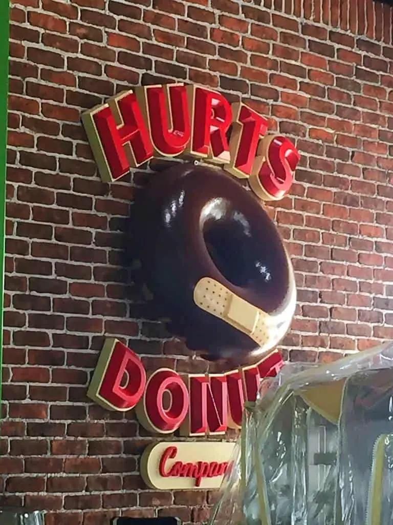 hurts donuts sign hurts donuts sign