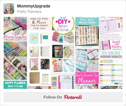 pinterest board for pretty planners