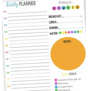 downloadable planner from A Mom's Take