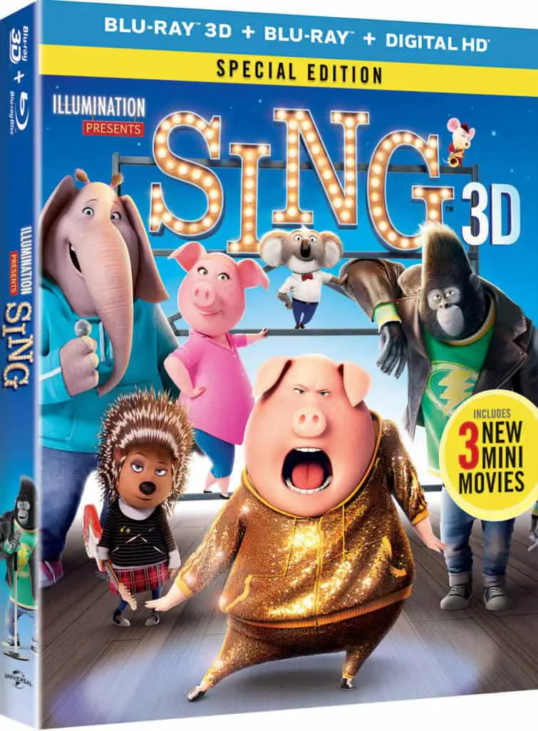 SING Blu-ray Giveaway SING Blu-ray Giveaway