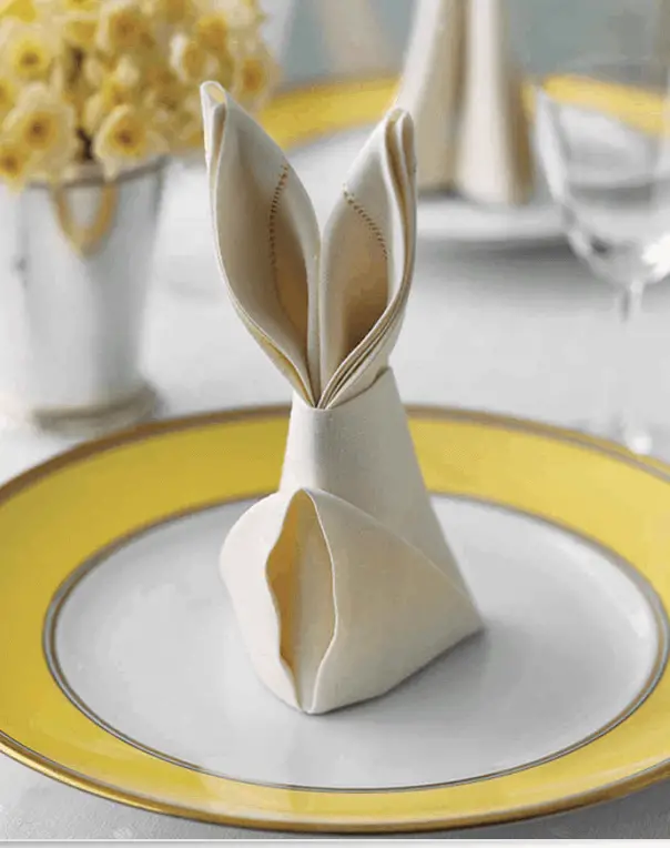 easter bunny napkins