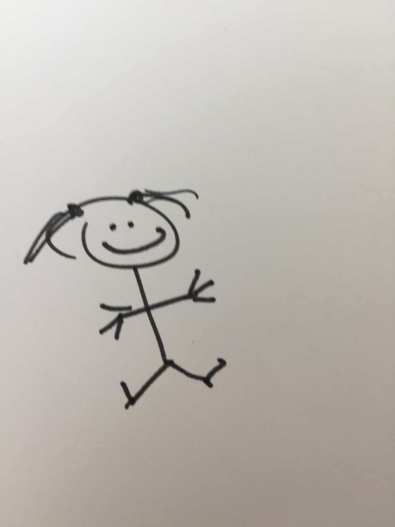 Stick person drawing