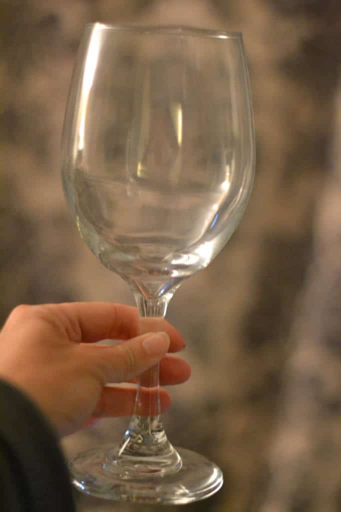 clean wine glass