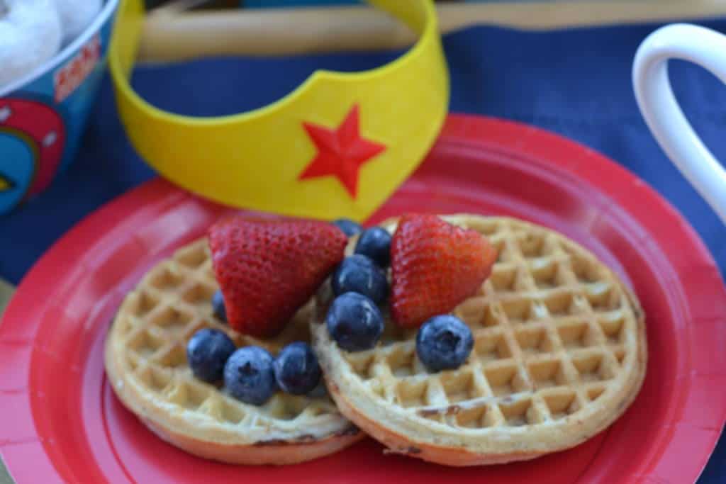 Wonder Woman waffle