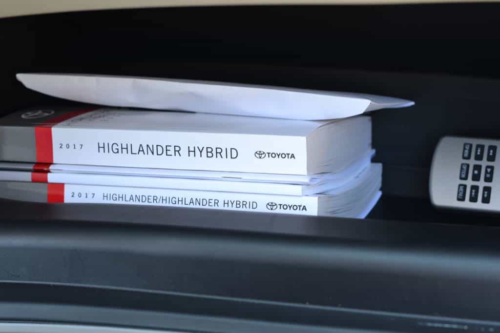 owners manuals toyota highlander