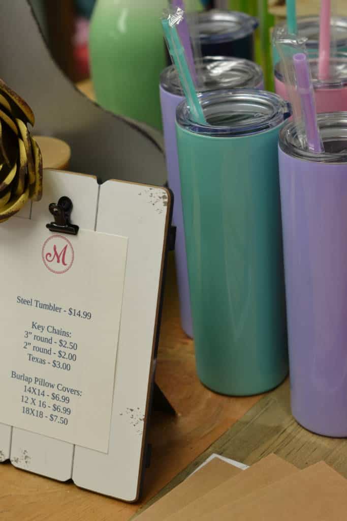 thermal cups at makers on main