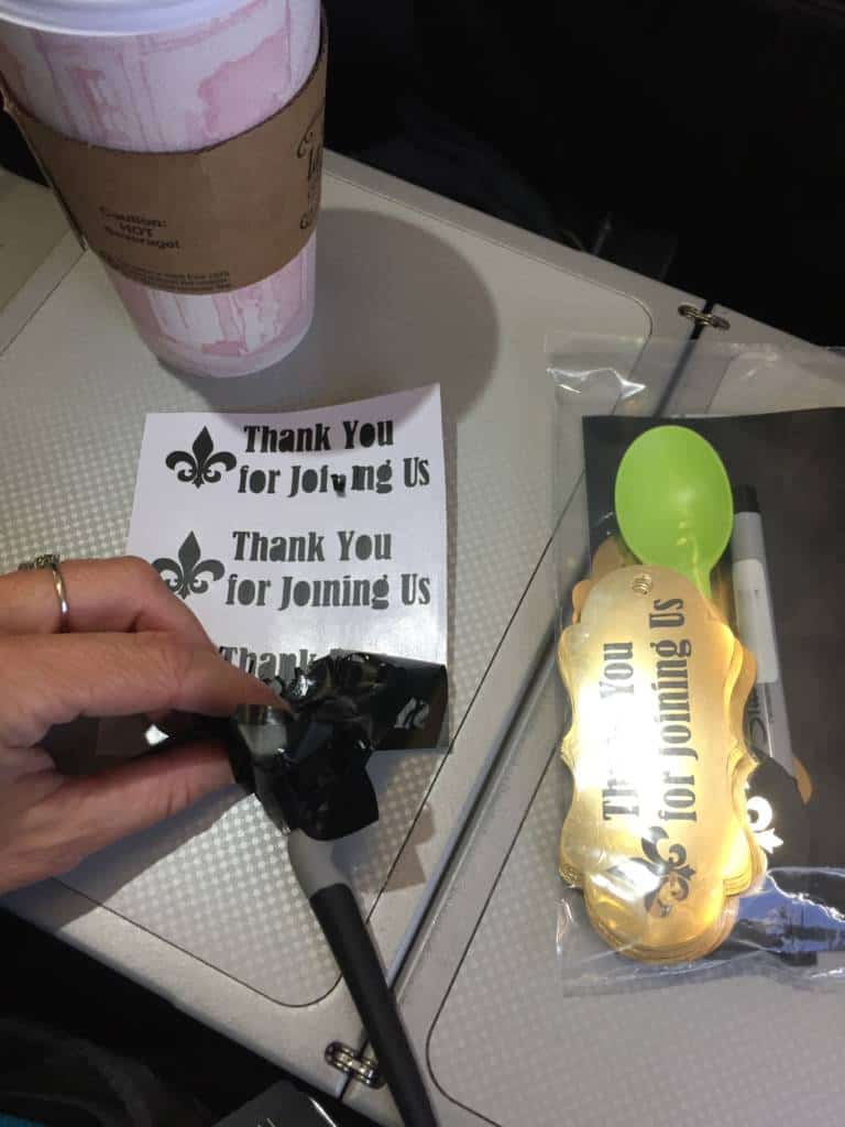 crafting on a plane