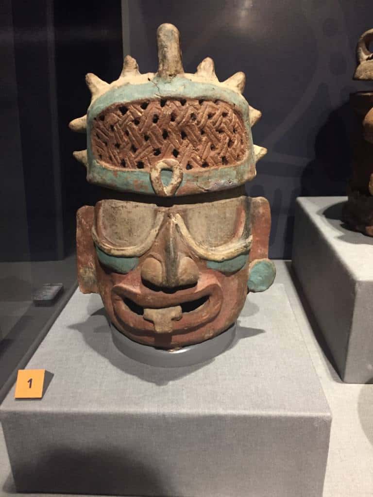 Maya incense artifact at Perot Museum Maya incense artifact at Perot Museum