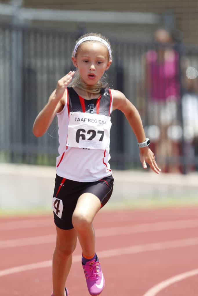 daughter running track