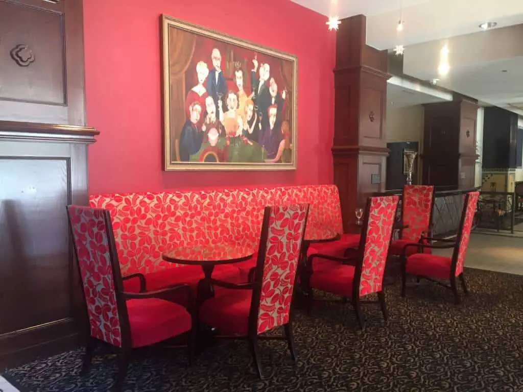 lobby at hotel skirvin