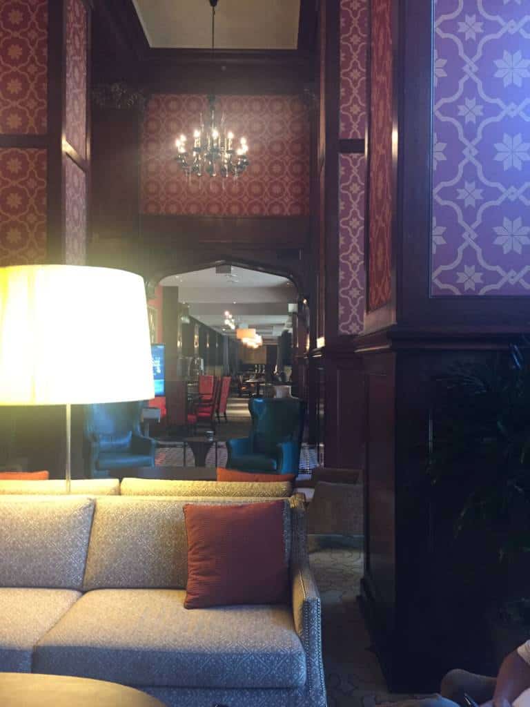lobby at hotel skirvin