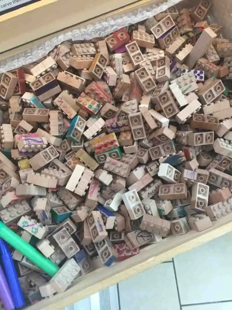 bin of eco blocks from once kids`