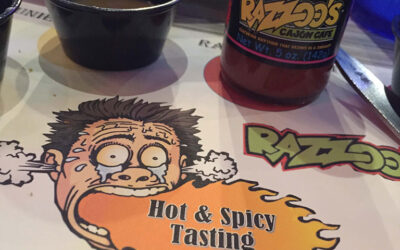 Getting spicy at Razzoos Cajun Cafe!