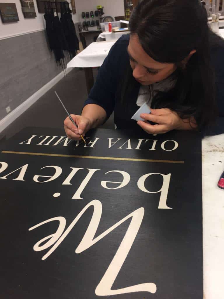 Painting sign Painting sign