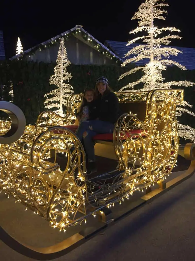 sleigh photos at Enchant Christmas