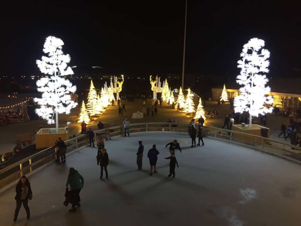 view from bridge at Enchant Christmas