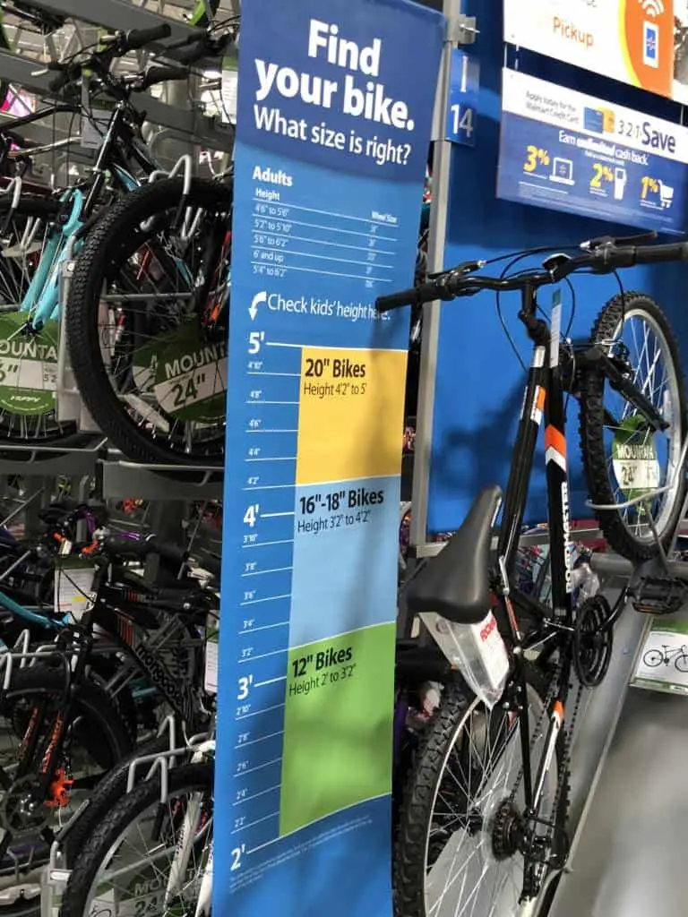 how to buy the right size bike at walmart supercenter frisco