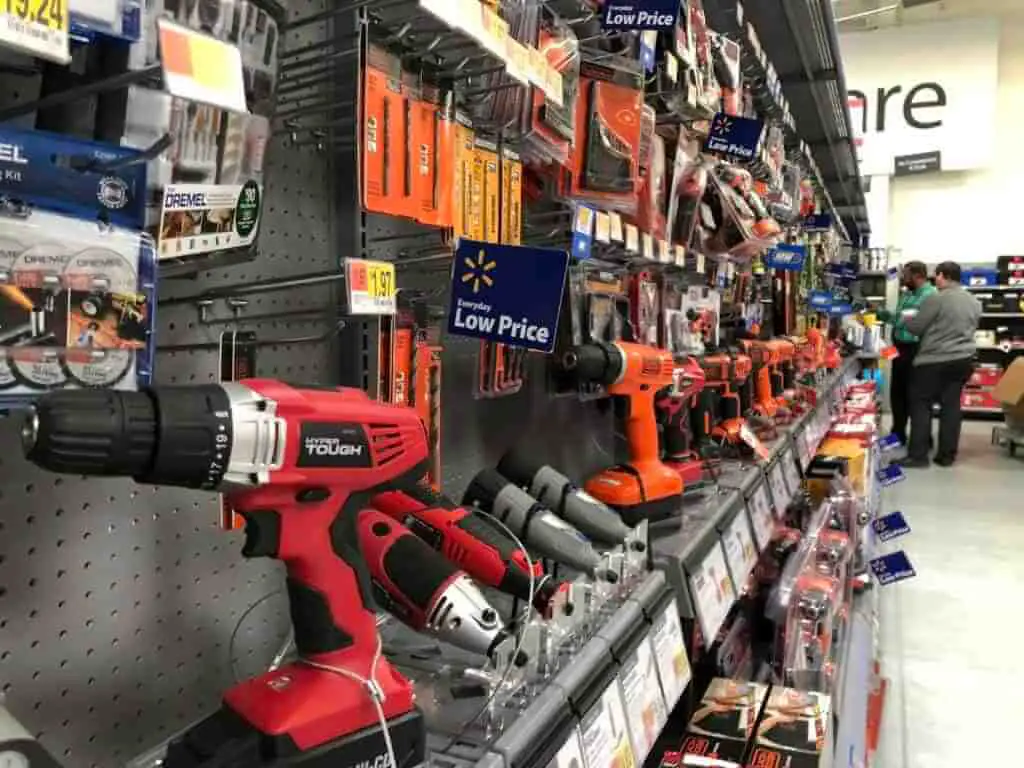 beefed up hardware section at walmart supercenter frisco