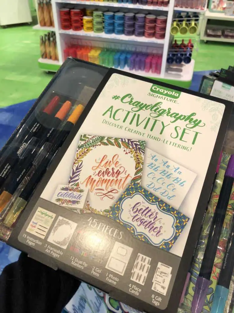 calligraphy kit at crayola