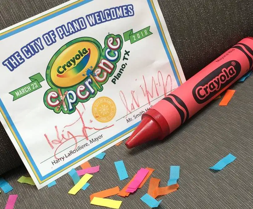 What age is best for the Crayola Experience in Plano, Texas?