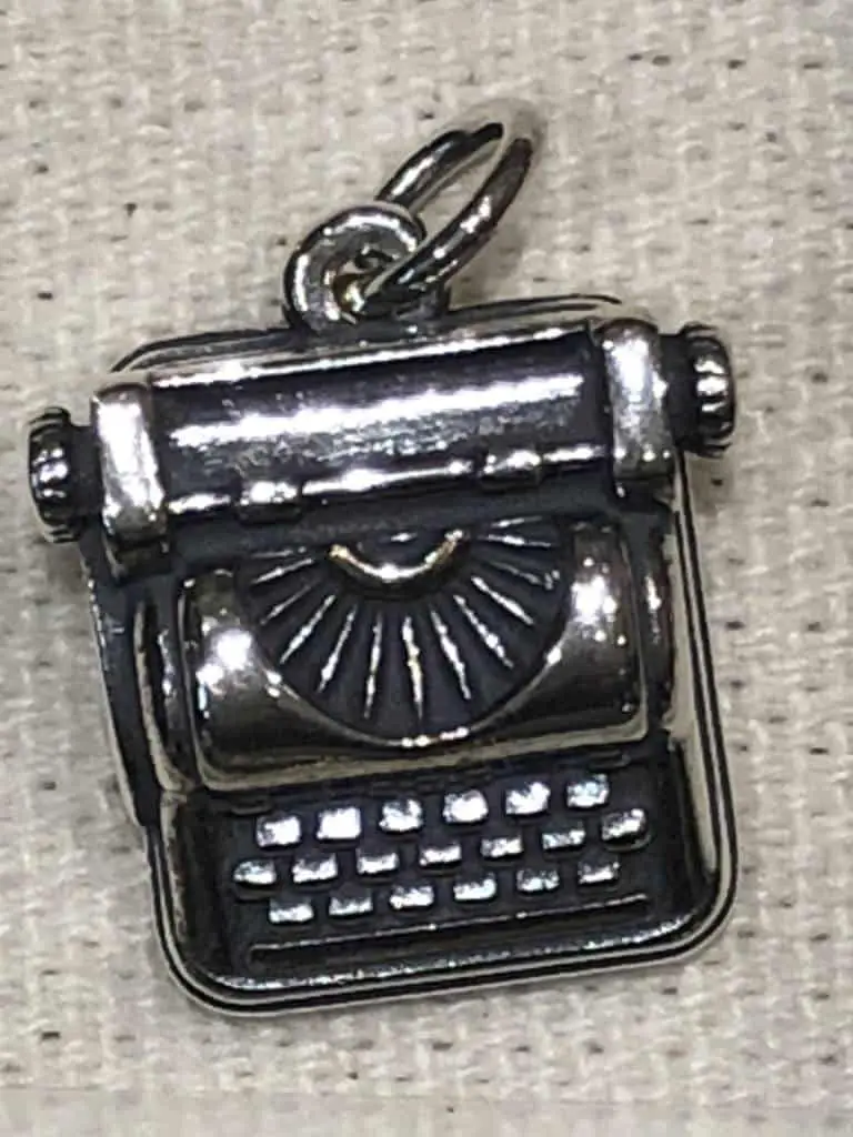 James Avery typewriter charm