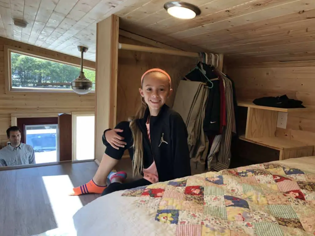 interior loft of a tiny home