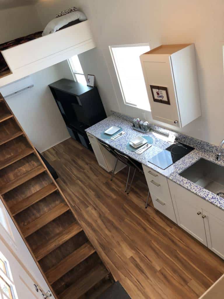 dallas tiny home view from above