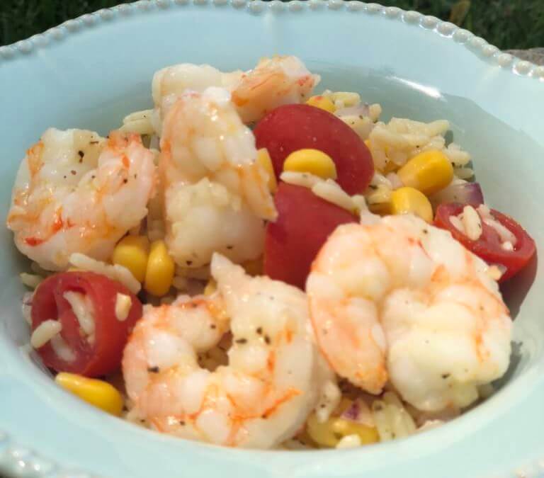 Easy Shrimp & Cilantro Lime Rice Salad Recipe