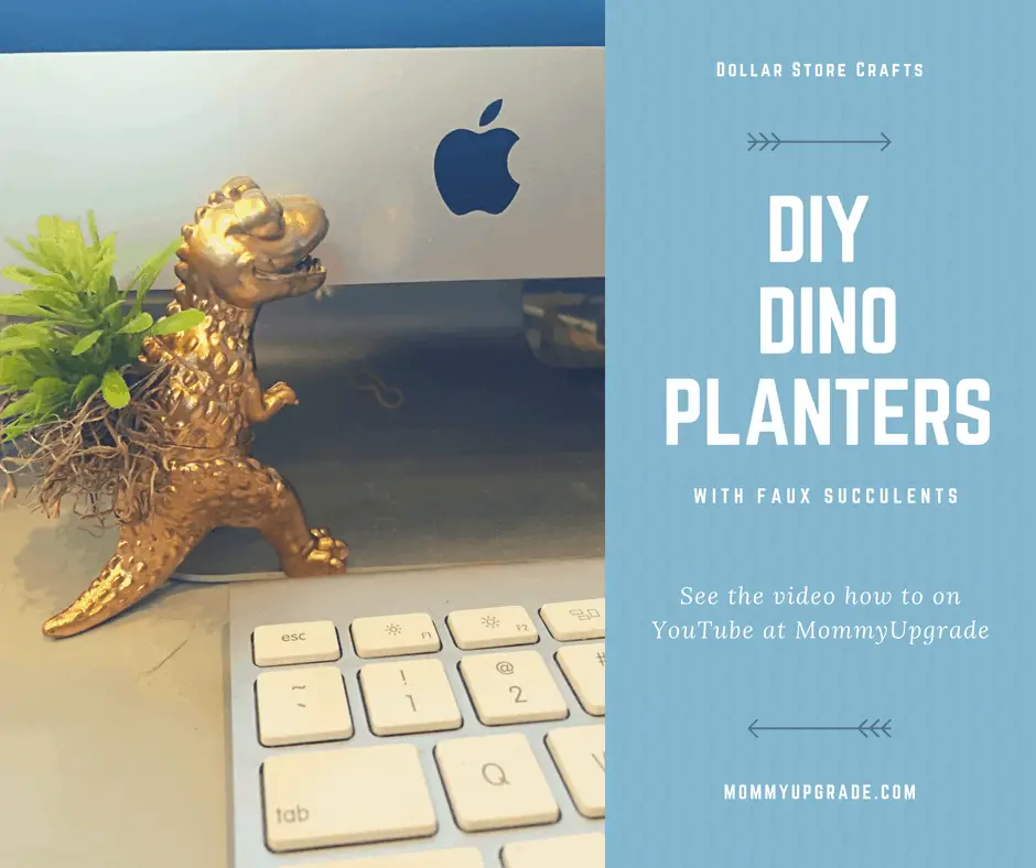 DIY Dinosaur Planters