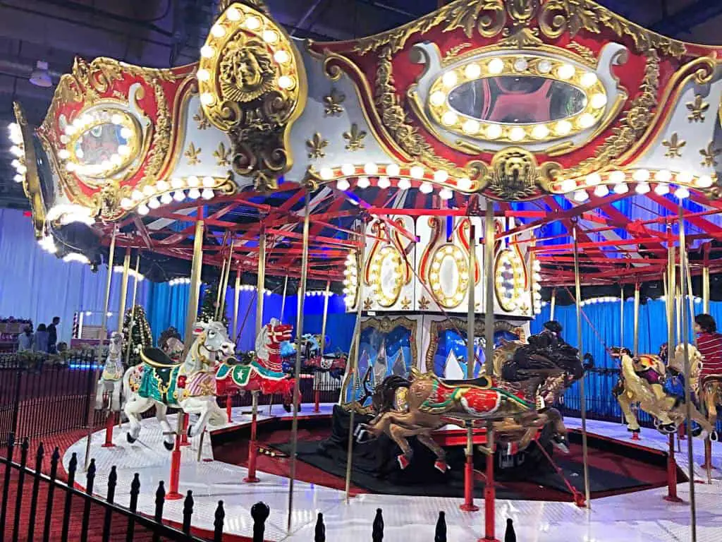 Christmas carousel at Gaylord Texan