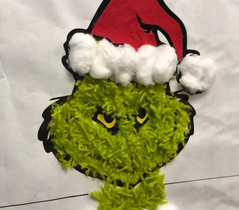 How to make a Grinch Holiday Door Decoration