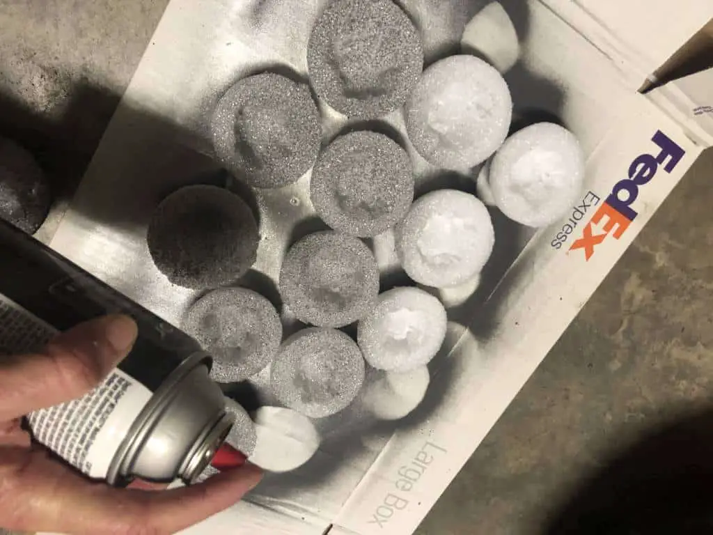 spraying geodes