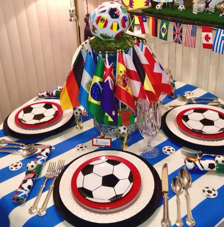 Football World Cup Party Table