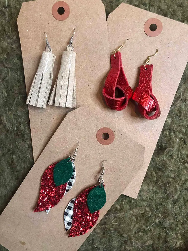 leather earrings giveaway