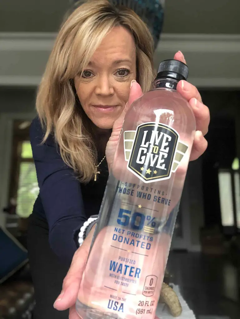 Live to Give water supports those who serve Tried and True by Trista