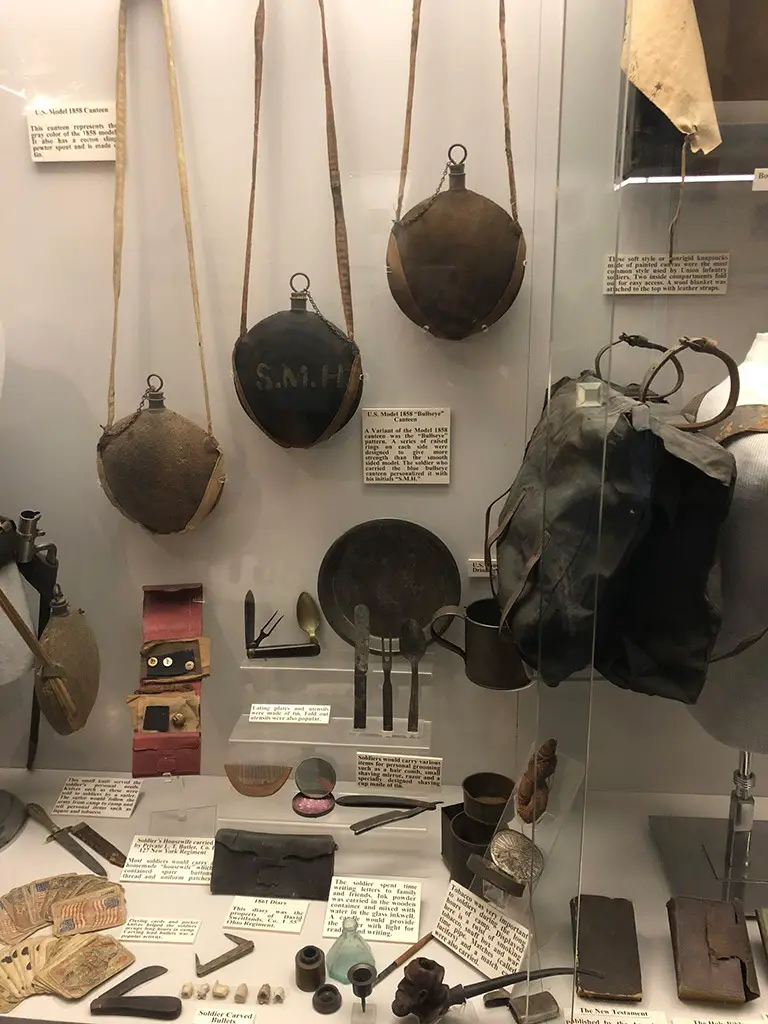 Texas Civil War Museum field equipment