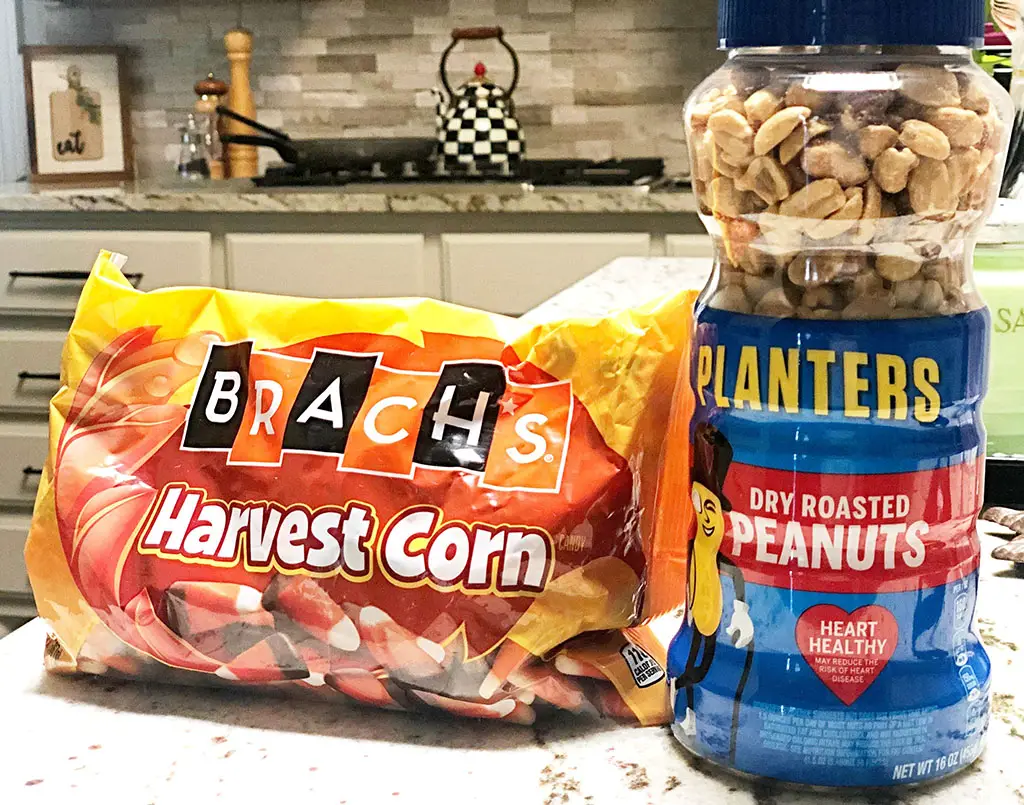 candy corn and peanuts candy corn and peanuts