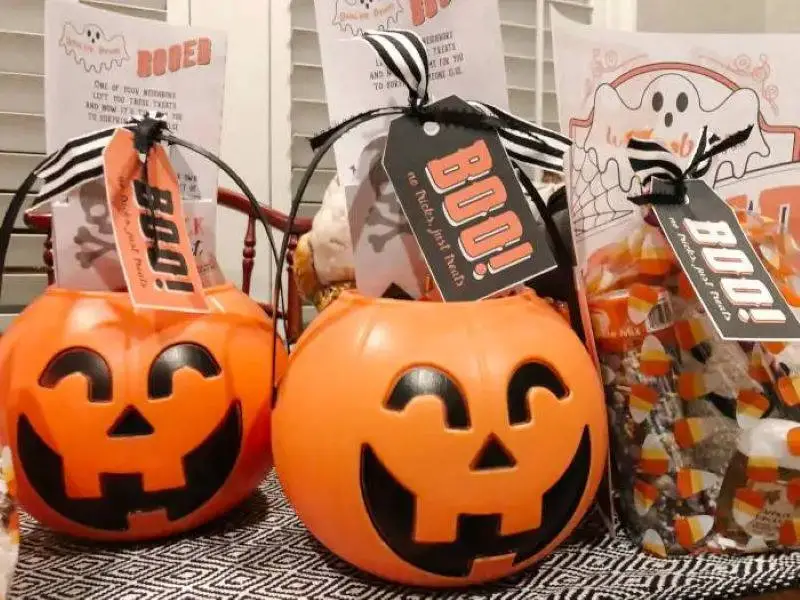 Halloween boo tags