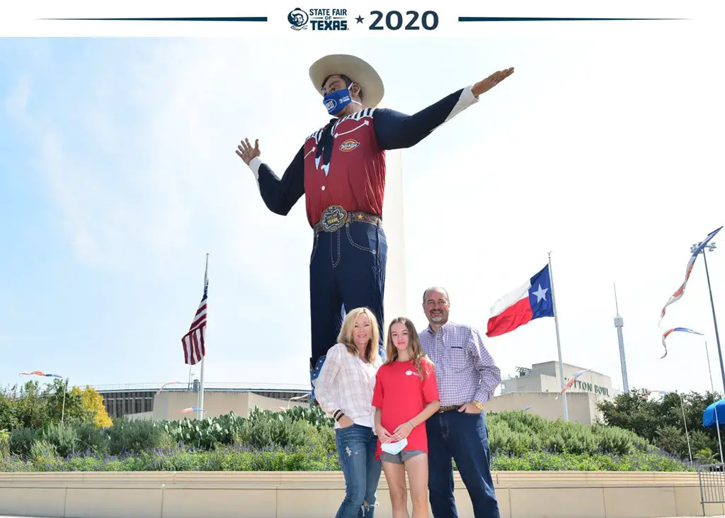 state fair of Texas photo with Big Tex