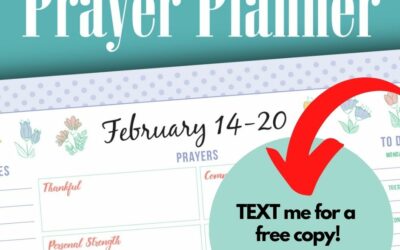 Prayer Planner Instructions