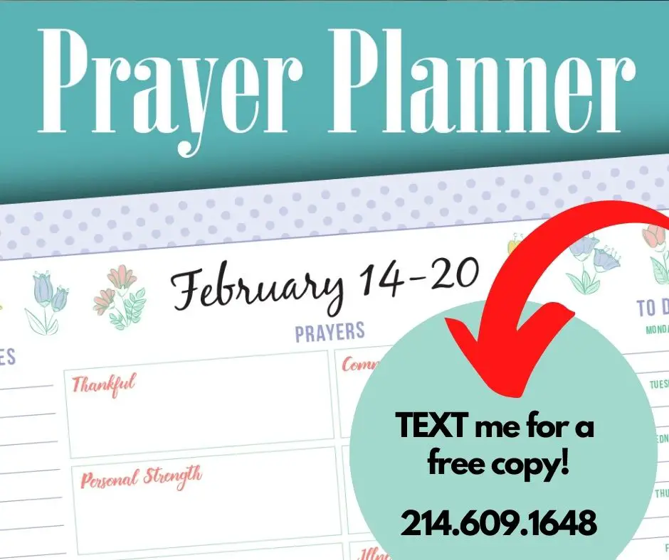 prayer planner
