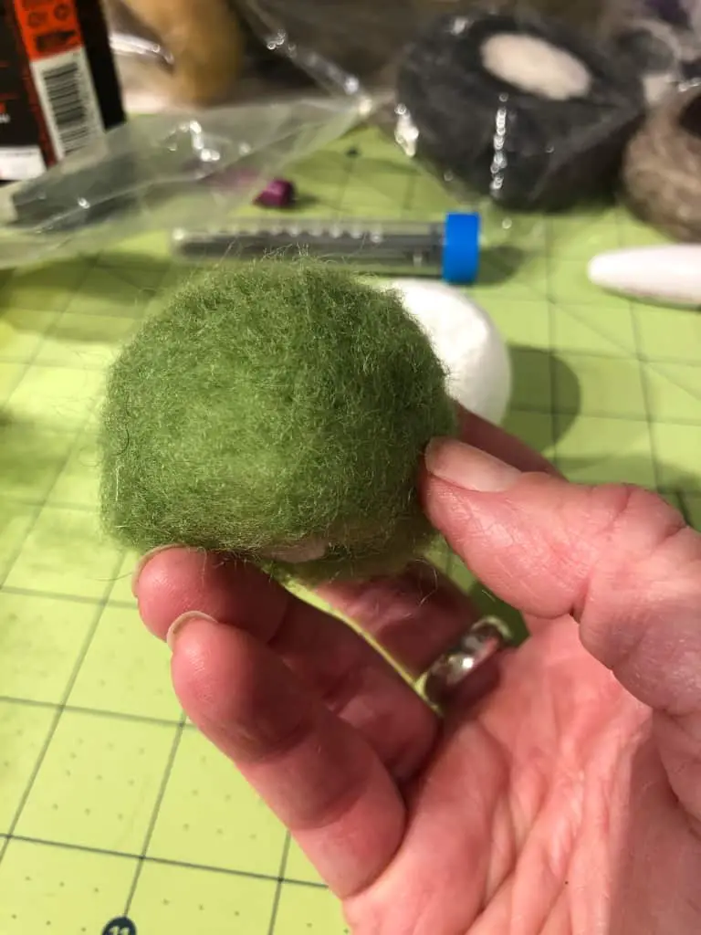 Needle felting wool