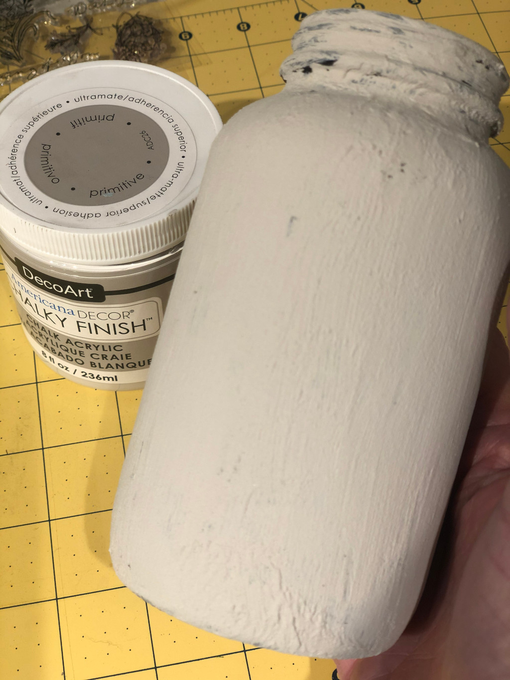 Baking Soda and Chalky Paint Finish